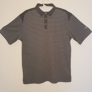 Callaway black and white striped polo (2XL)